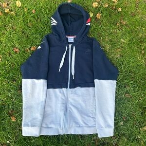 Reebok blue and white hoodie